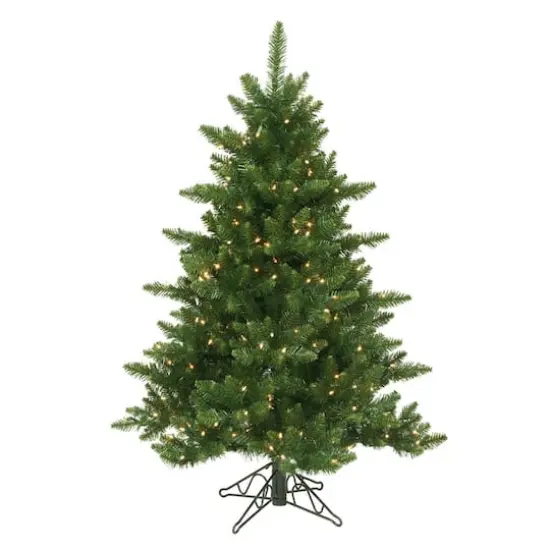 4' Pre-Lit Northern Pine Full Artificial Christmas Tree - Clear Lights {1}