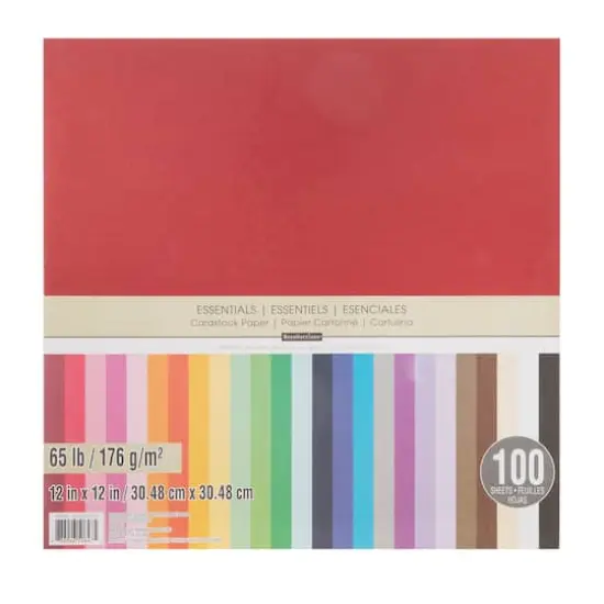 Essentials 12" x 12" Cardstock Paper by Recollections&trade;, 100 Sheets {1}