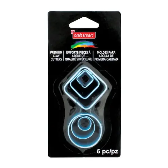 Square & Circle Premium Clay Cutters By Craft Smart&reg; {1}