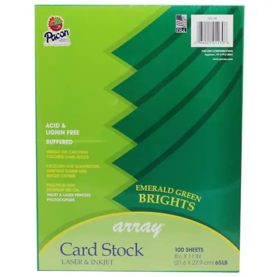 Array&reg; Card Stock, 100 Sheets Emerald Green {4}
