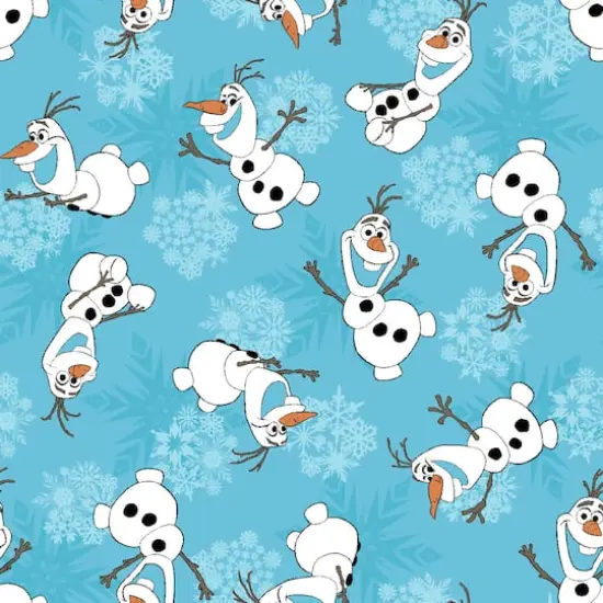 Disney&reg; Frozen Olaf Snowflakes Corduroy Fabric {1}