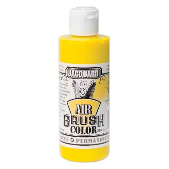 Jacquard Airbrush Color, 4oz. Transparent Yellow {1}