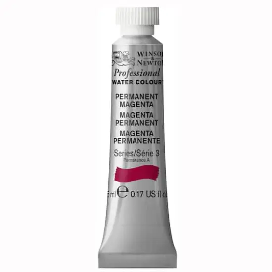 Winsor & Newton&reg; Professional Water Colour&trade; Paint, 5mL Permanent Magenta {1}