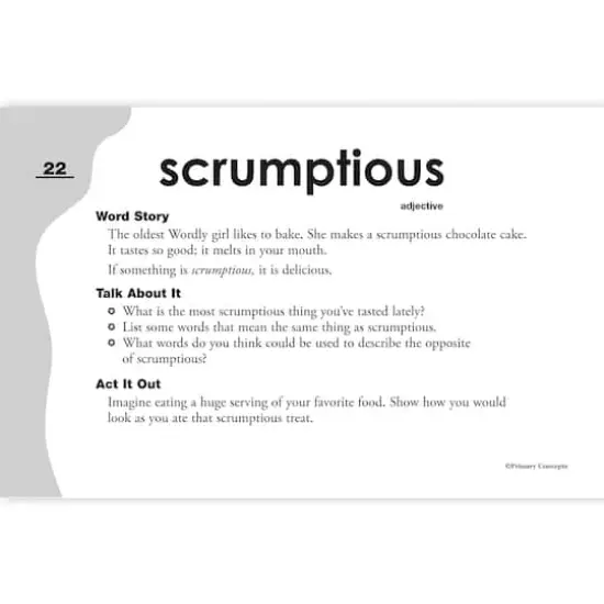 Primary Concepts&trade; Word Of The Day Flip Chart {3}