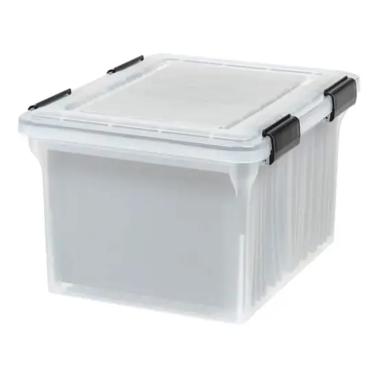 Iris&reg; WeatherPro&trade; Clear 32qt. Storage Box, 6ct. {1}