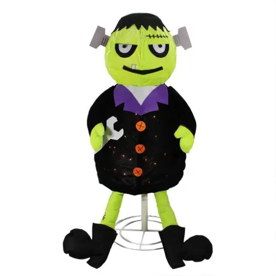 Lighted Creepy Standing Frankenstein Monster Halloween Decoration {1}