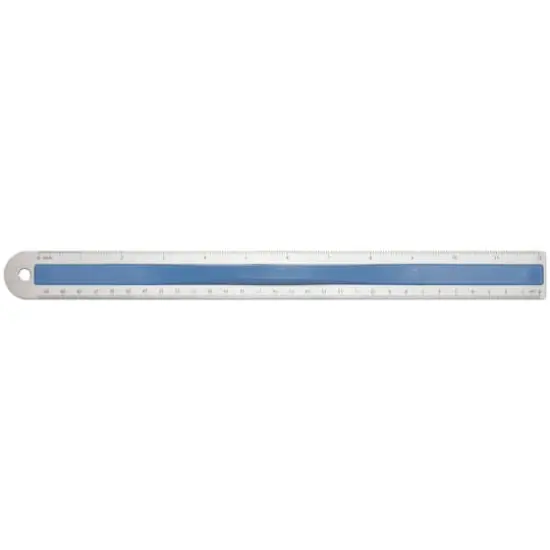 Assorted Westcott&reg; Aluminum Ruler With Finger Grip {4}