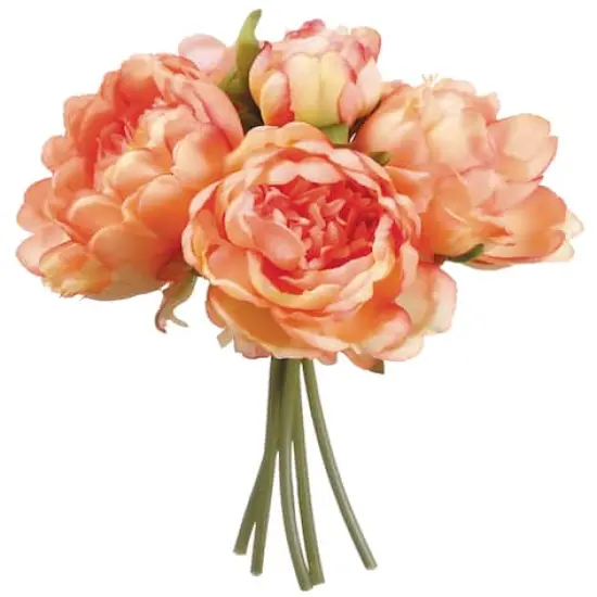 Coral Peony Bouquet {1}