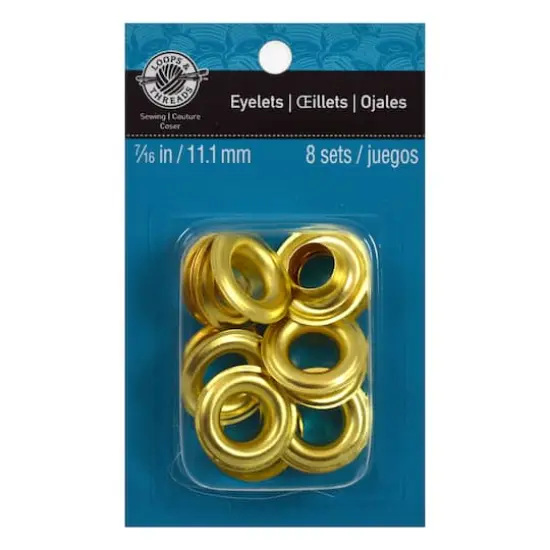 7/16" Gold Eyelets by Loops & Threads&trade; {1}