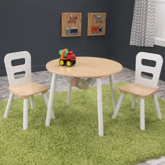 KidKraft Round Storage Table & Chair Set {4}