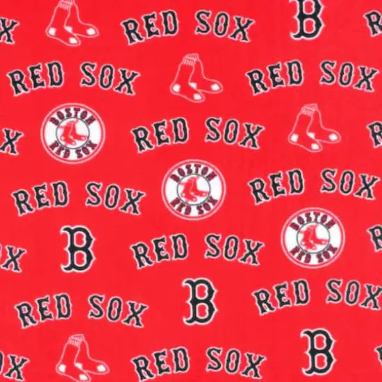 Boston Red Sox Red MLB Fleece by Fabric Traditions {1}