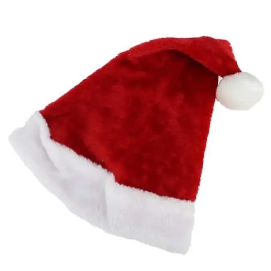 17" Traditional Red & White Santa Hat, Adult Large {3}