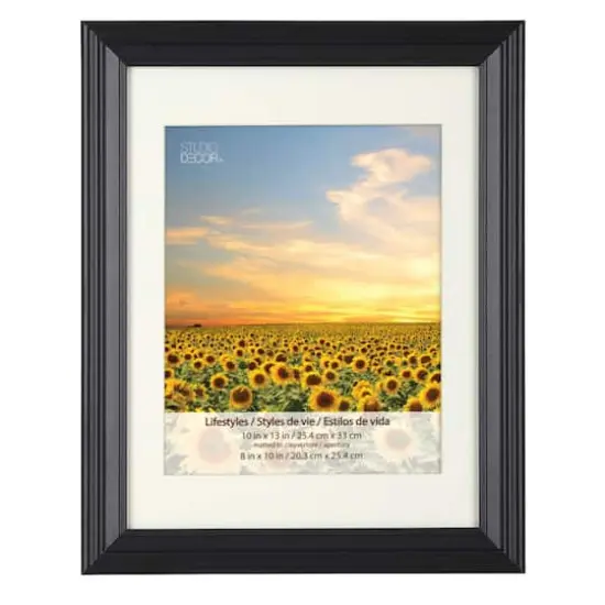 3 Pack Lifestyles 8" x 10" Black Frames with Mat by Studio D&eacute;cor&reg; {1}