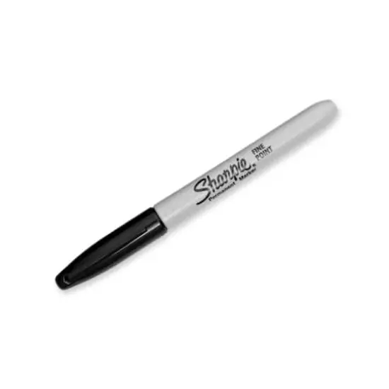 Sharpie&reg; Fine Point Permanent Markers, Black 12 Pack {1}