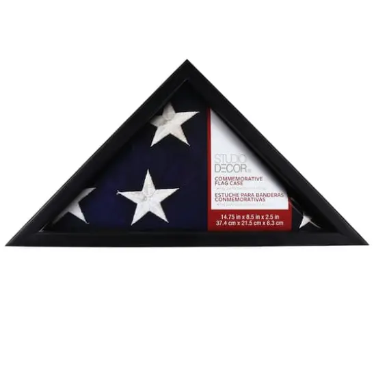 Black Commemorative Flag Case by Studio D&eacute;cor&reg; {1}