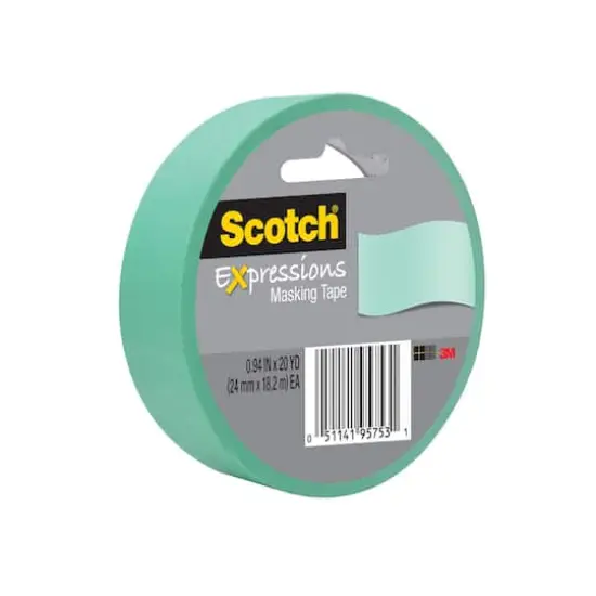 Scotch&reg; Expressions Masking Tape Mint Green {1}