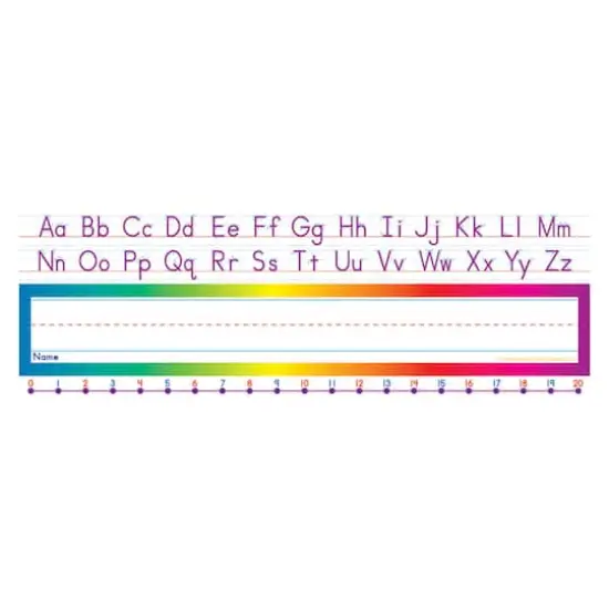 Alphabet & Number Line Standard Name Plates {1}