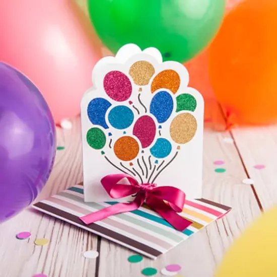 Cricut&reg; Glitter Cardstock Brights Sampler {9}