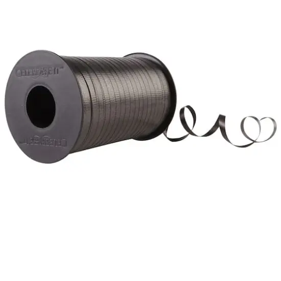 500yd. Textured Curling Ribbon by Celebrate It&trade; Black {4}