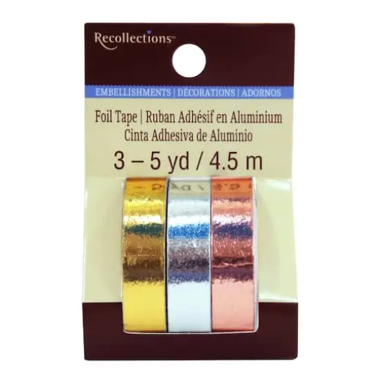 Metallic Foil Crafting Tape Set by Recollections&trade; {1}