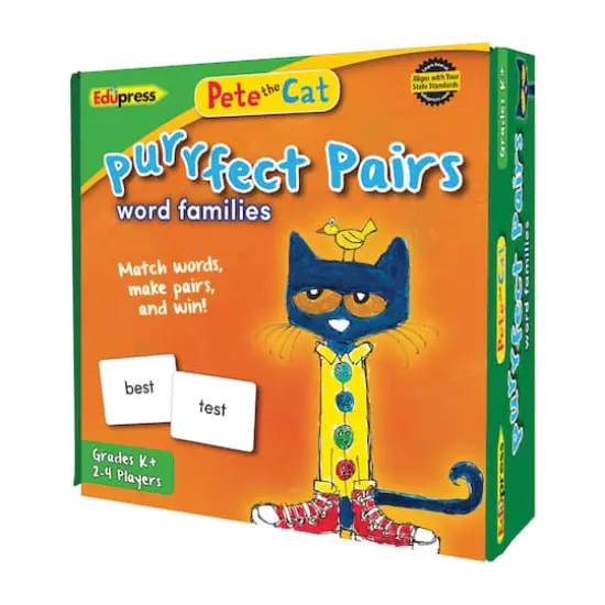 Pete the Cat&reg; Purrfect Pairs Game, Word Families {1}