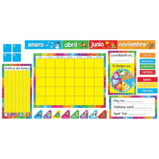 Calendario Anual in Spanish Bulletin Board Set {3}