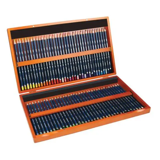 Derwent&reg; Watercolor Pencil 72 Color Wood Box Set {1}