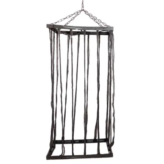 75.5" Life Size Cage Hanging Halloween Decoration {1}