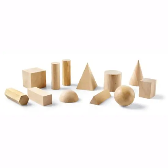 Learning Resources&reg; Wooden Geometric Solids Set of 12 {1}