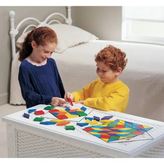 Learning Resources&reg; Parquetry Blocks Activity Set, 52 Pieces {4}