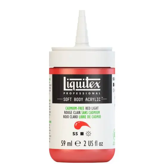 Liquitex&reg; Professional Soft Body Acrylic Bottle, 2oz. Cadmium-Free Red Light {3}