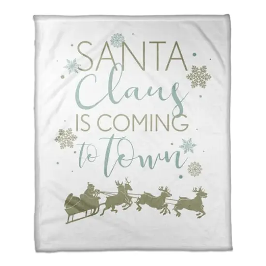 Santa Claus Is Coming to Town Throw Blanket {1}