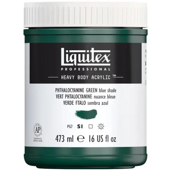 Liquitex&reg; Professional Heavy Body Acrylic&trade; Paint, 16oz. Phthalocyanine Green (Blue Shade) {1}