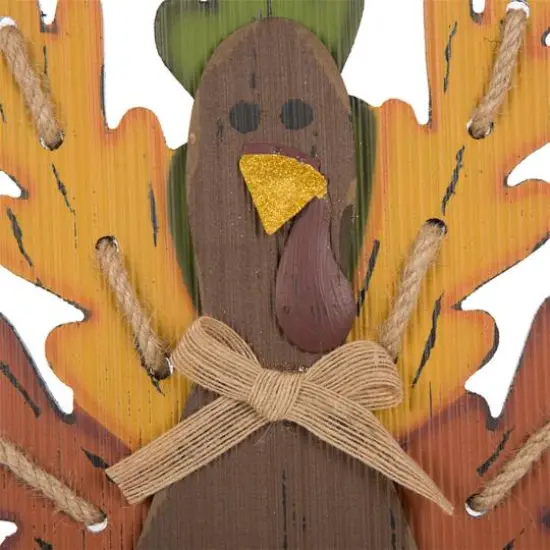 Glitzhome&reg; 'Give Thanks' Turkey Hanging Wall D&eacute;cor {6}