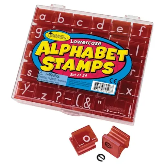 Learning Resources&reg; Lowercase Alphabet Stamps, Set of 34 {1}