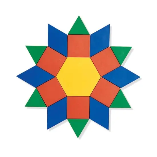 Learning Resources&reg; Wooden Pattern Blocks, Set of 250 {3}