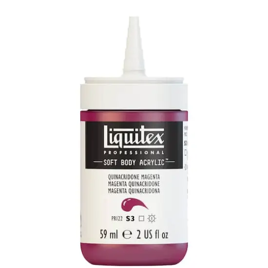 Liquitex&reg; Professional Soft Body Acrylic Bottle, 2oz. Quinacridone Magenta {3}