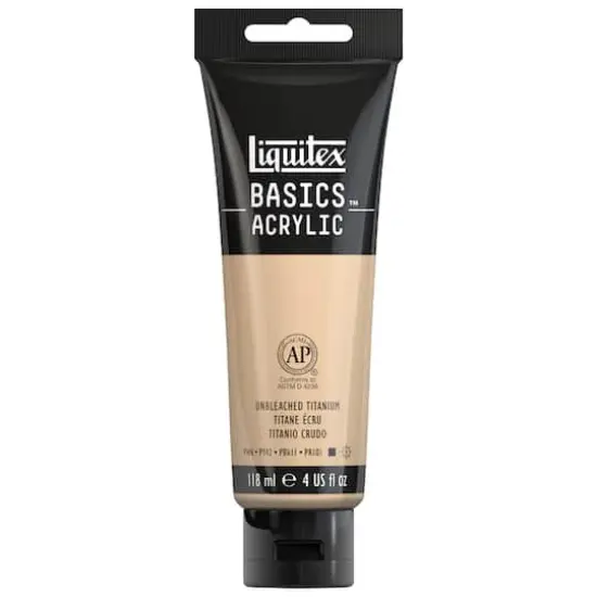 Liquitex BASICS&reg; Acrylic Paint, 8.5oz. 434 Unbleached Titanium {1}