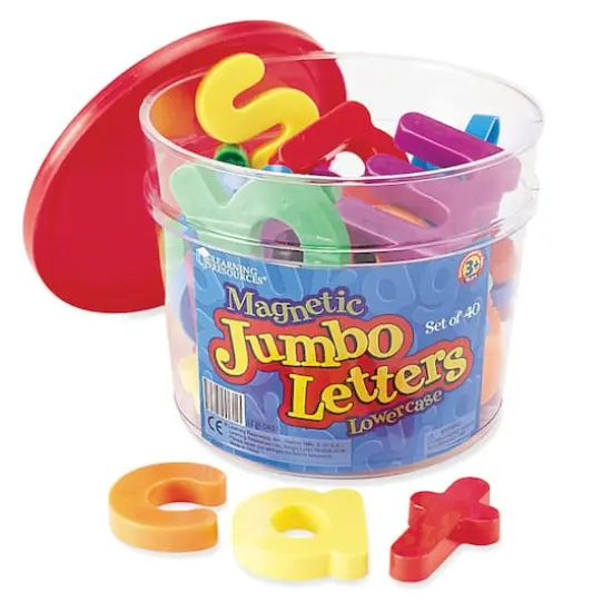 Learning Resources&reg; Jumbo Magnetic Lowercase Letters, Set of 40 {1}