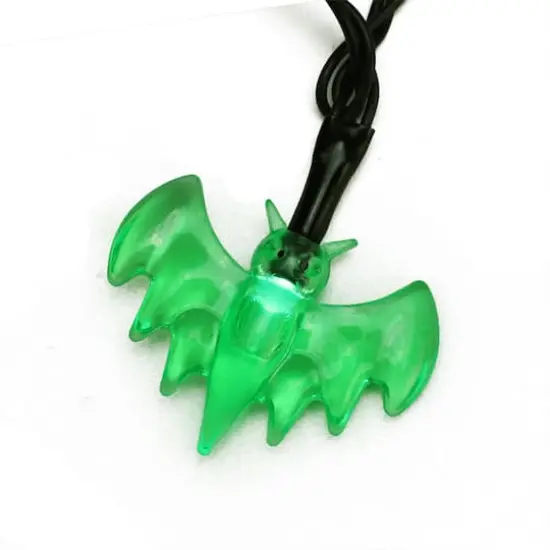 10ct. Multi-color LED Bat Halloween Novelty String Lights {3}
