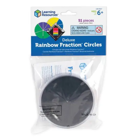 Learning Resources&reg; Rainbow Fraction&reg; Deluxe Circles, 3 Sets {4}