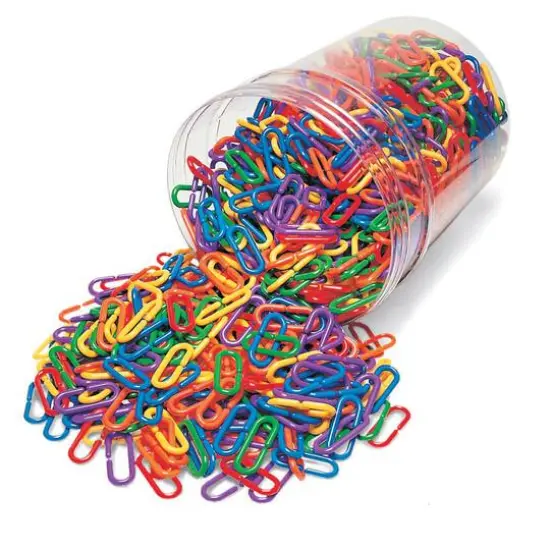 Learning Resources&reg; Link 'N' Learn&reg;&nbsp;Rainbow Links in a Bucket, Set of 1000 {1}