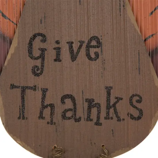 Glitzhome&reg; 'Give Thanks' Turkey Hanging Wall D&eacute;cor {4}