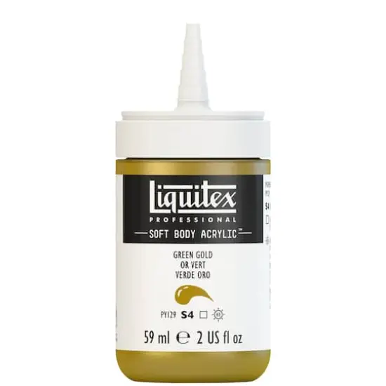 Liquitex® Professional Soft Body Acrylic Bottle, 2oz. Green Gold {3}