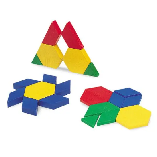 Learning Resources&reg; Mini-Set Pattern Blocks, 3 Sets {1}