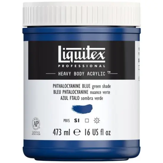 Liquitex&reg; Professional Heavy Body Acrylic&trade; Paint, 16oz. Phthalocyanine Blue (Green Shade) {1}