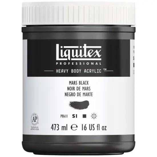 Liquitex&reg; Professional Heavy Body Acrylic&trade; Paint, 16oz. Mars Black {1}