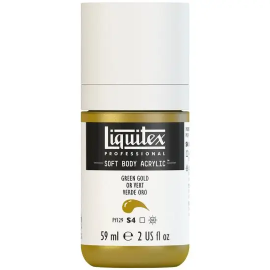 Liquitex® Professional Soft Body Acrylic Bottle, 2oz. Green Gold {1}