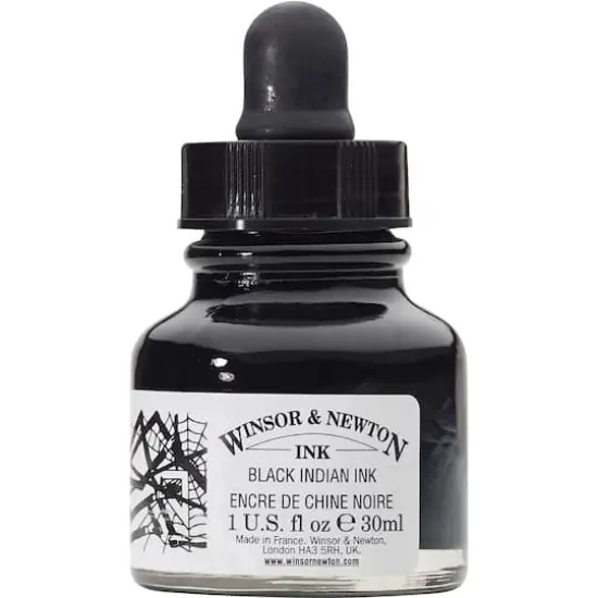 Winsor & Newton&trade; Draw Ink, Black Indian Ink {1}
