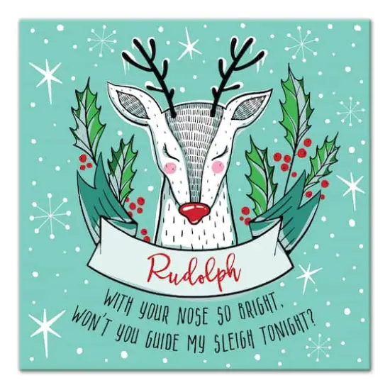 Midcentury Modern Rudolph Canvas Wall Art {1}